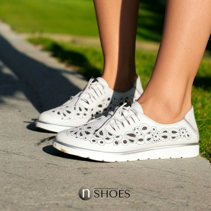 Women's Moccasins with perforation ALLSY model 5836