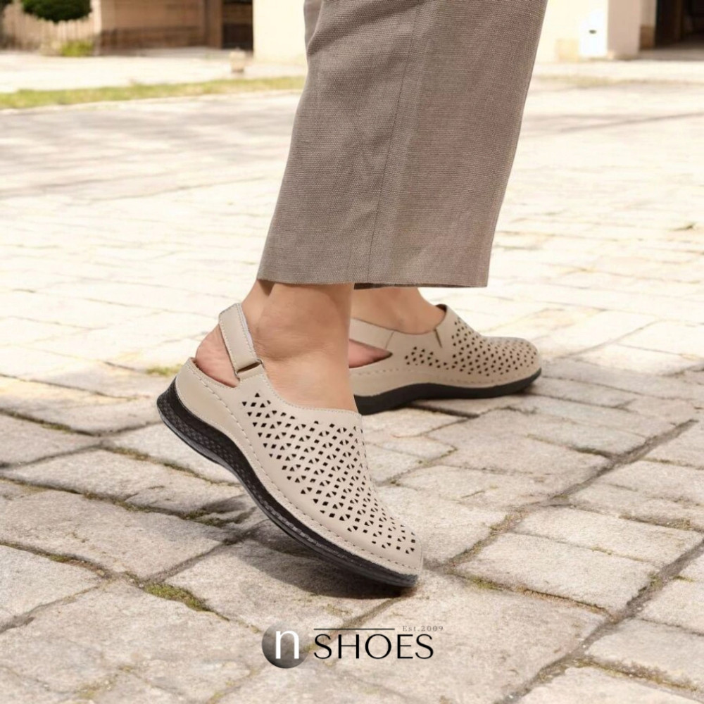 Женские туфли с перфорацией ALLSY Lonza 195154 модель 5837