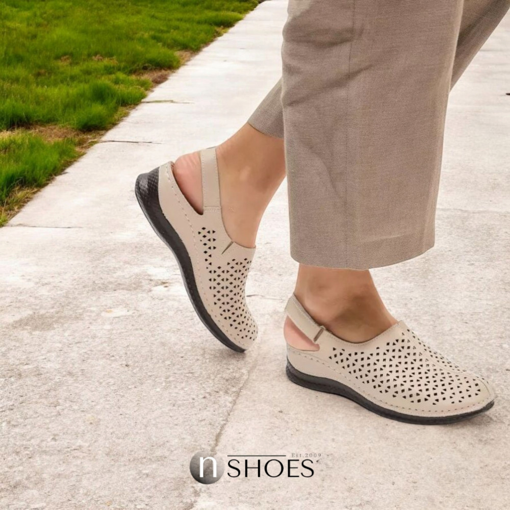 Женские туфли с перфорацией ALLSY Lonza 195154 модель 5837