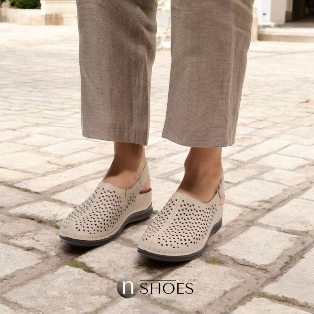 Женские туфли с перфорацией ALLSY Lonza 195154 модель 5837