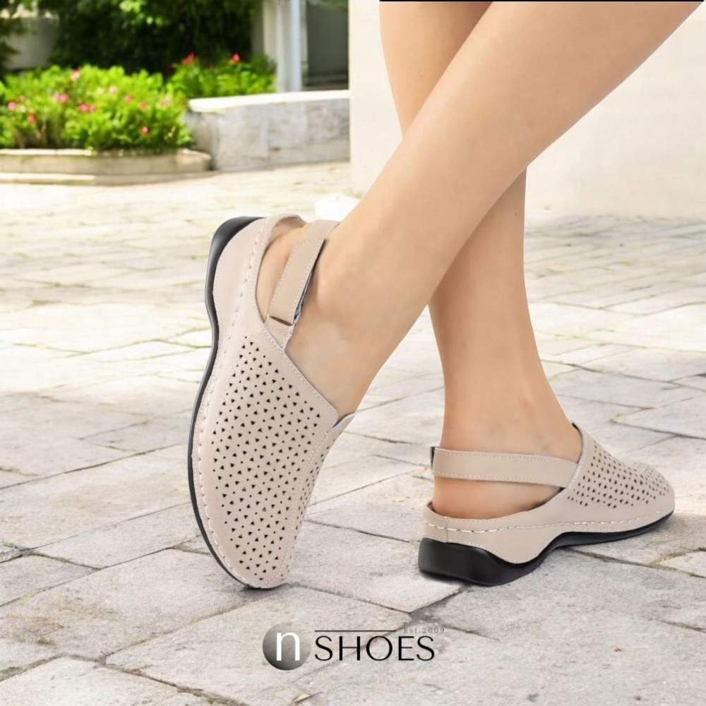 Женские туфли с перфорацией ALLSY Lonza 195154 модель 5837