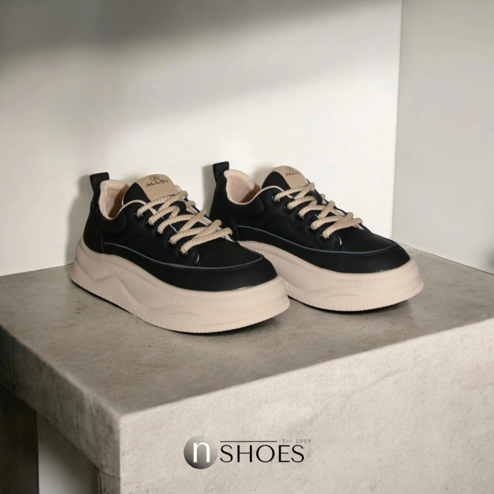 Модні жіночі демісезонні кросівки ALLSY Lonza на високій платформі модель 5838