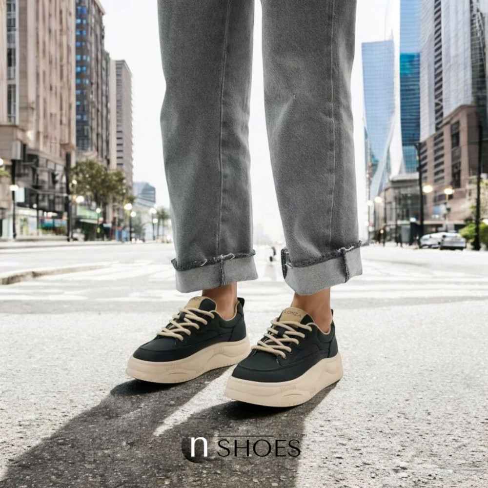 Модні жіночі демісезонні кросівки ALLSY Lonza на високій платформі модель 5838