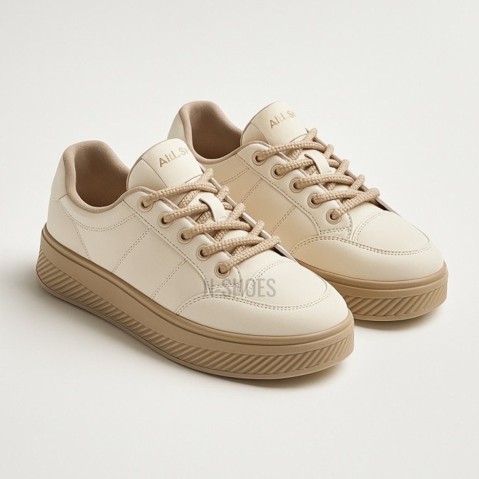 Women’s Beige Platform Sneakers ALLSY Lonza 196324 15739 5841