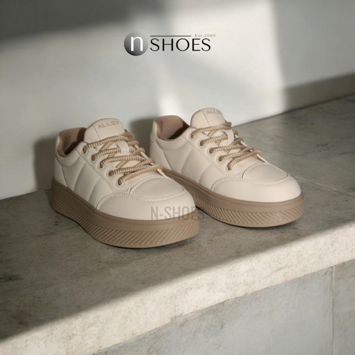 Women’s Beige Platform Sneakers ALLSY Lonza 196324 15739 5841