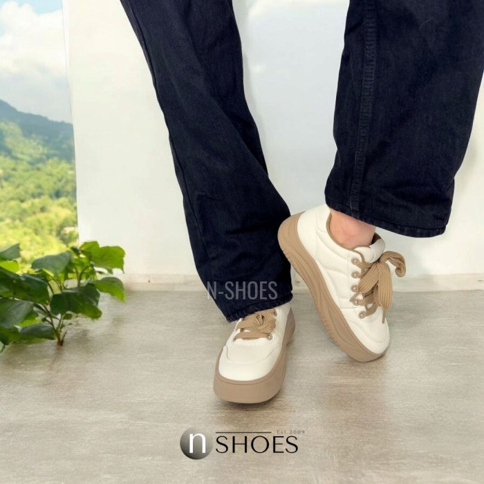 Women’s Beige Platform Sneakers ALLSY Lonza 196324 15739 5841