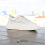 Women's white sneakers ALLSY model 5843