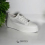 Women's white sneakers ALLSY model 5843