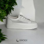 Women's white sneakers ALLSY model 5843