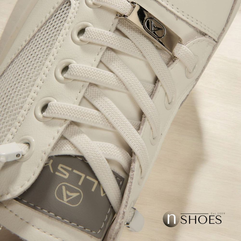 Women's white sneakers ALLSY model 5843