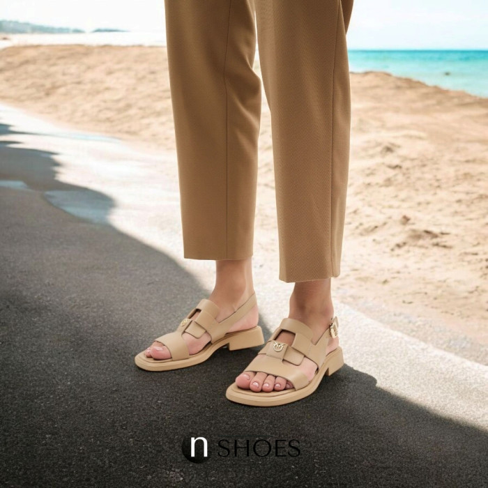 Women's beige sandals Fabio Monelli Roxana Beige model 5844