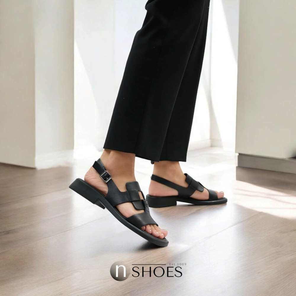 Женские кожаные босоножки Fabio Monelli Roxana Black модель 5845