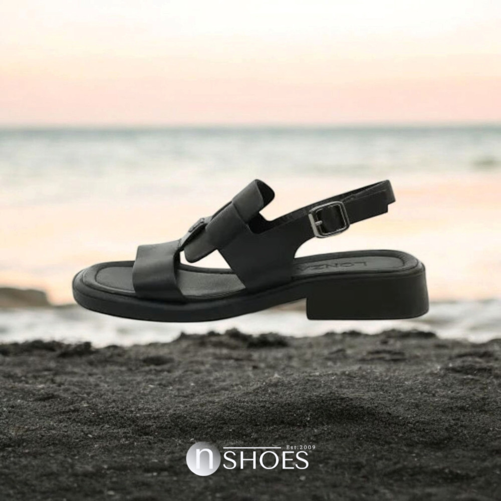 Женские кожаные босоножки Fabio Monelli Roxana Black модель 5845