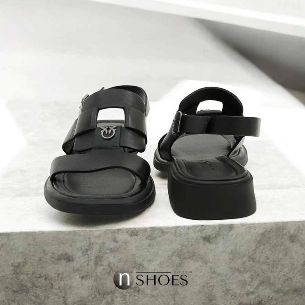 Женские кожаные босоножки Fabio Monelli Roxana Black модель 5845