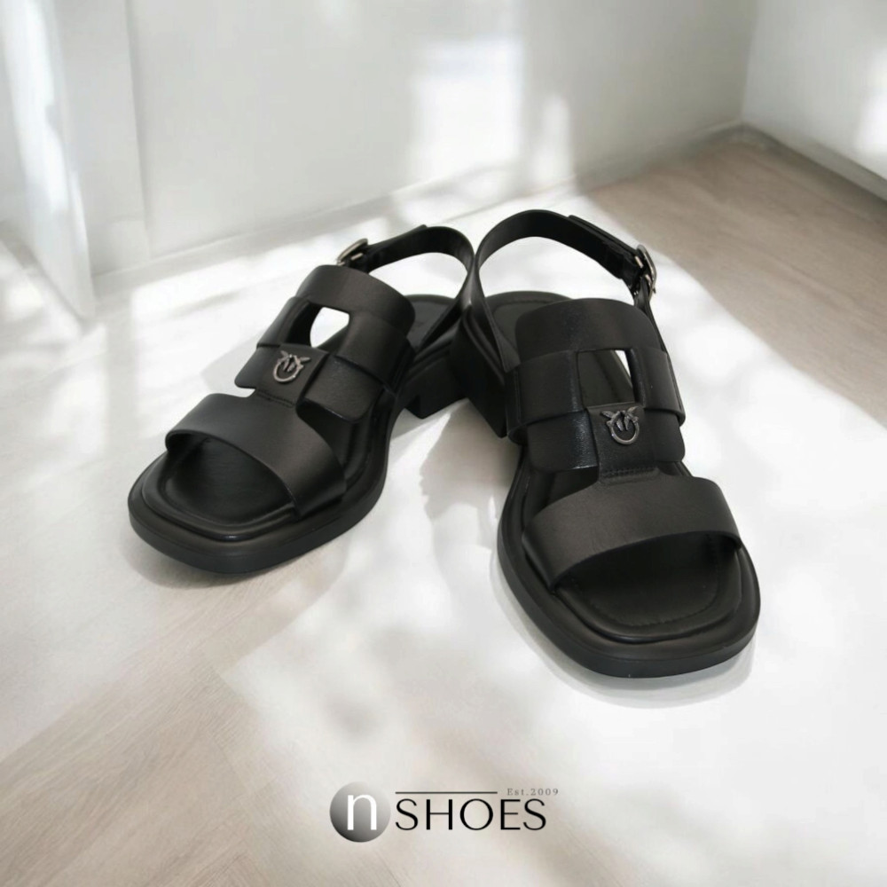 Женские кожаные босоножки Fabio Monelli Roxana Black модель 5845