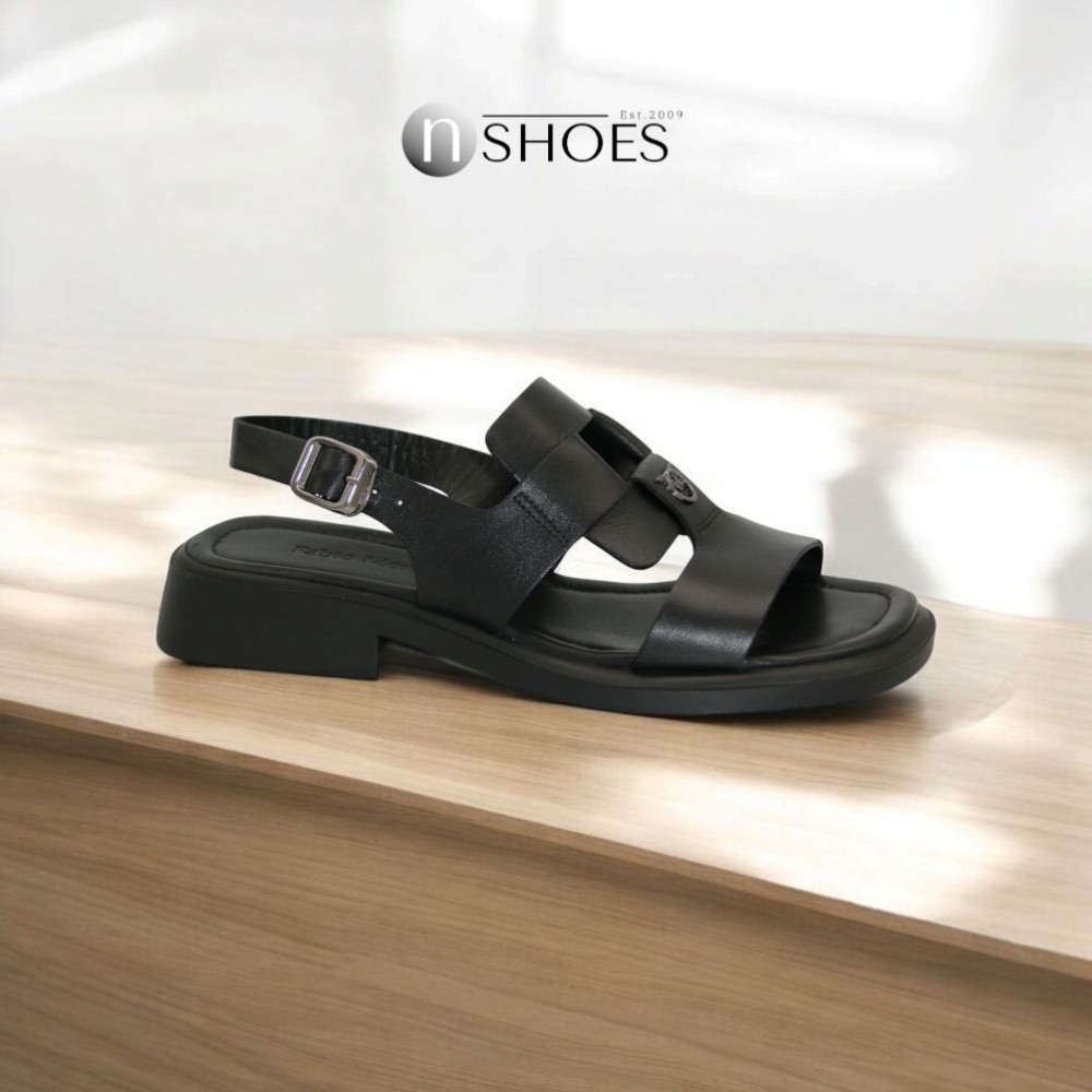 Женские кожаные босоножки Fabio Monelli Roxana Black модель 5845