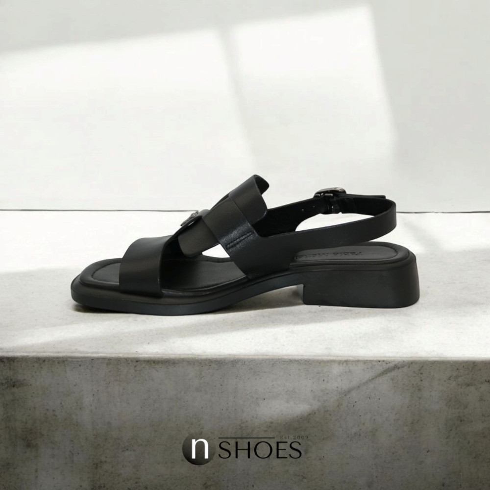 Женские кожаные босоножки Fabio Monelli Roxana Black модель 5845