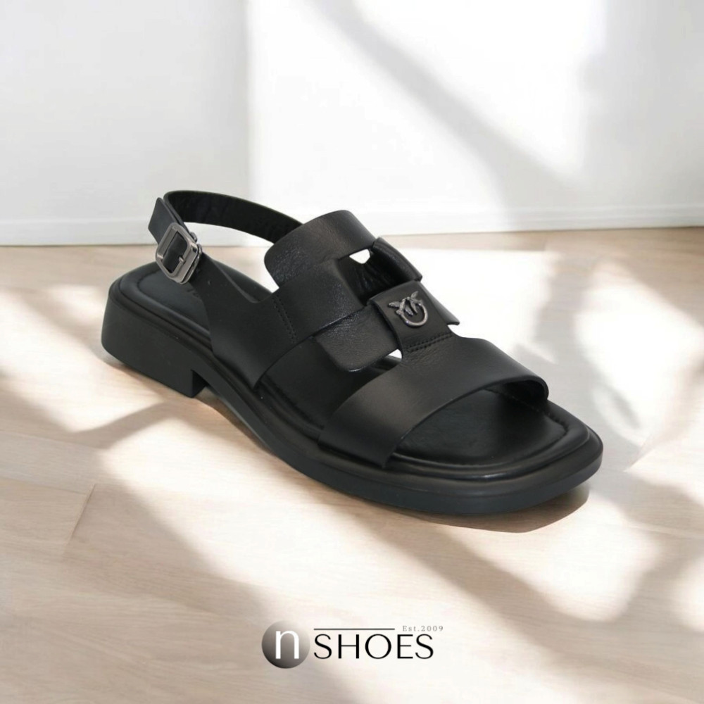 Женские кожаные босоножки Fabio Monelli Roxana Black модель 5845