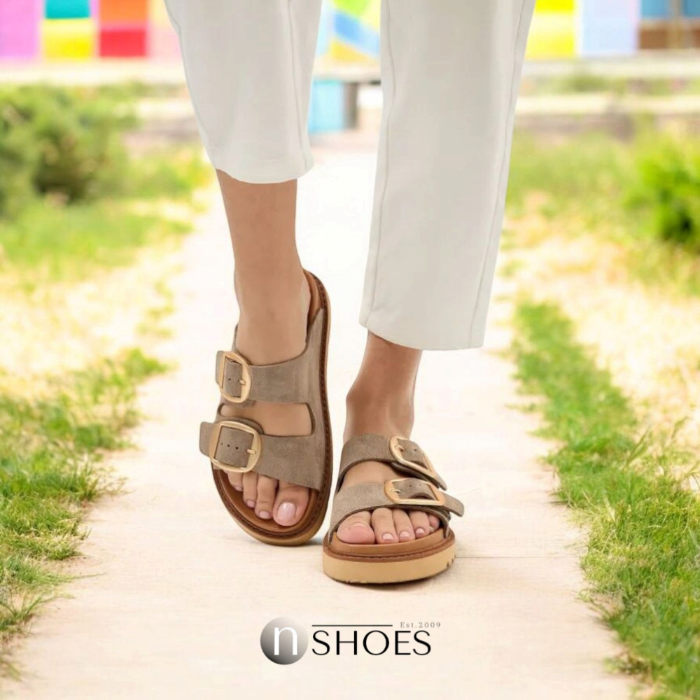 Женские замшевые шлёпанцы Fabio Monelli 200072 200046 199045 модель 5847