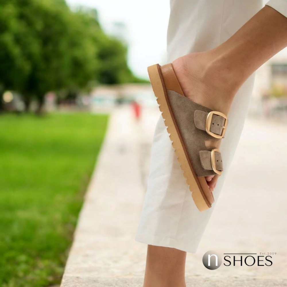 Женские замшевые шлёпанцы Fabio Monelli 200072 200046 199045 модель 5847