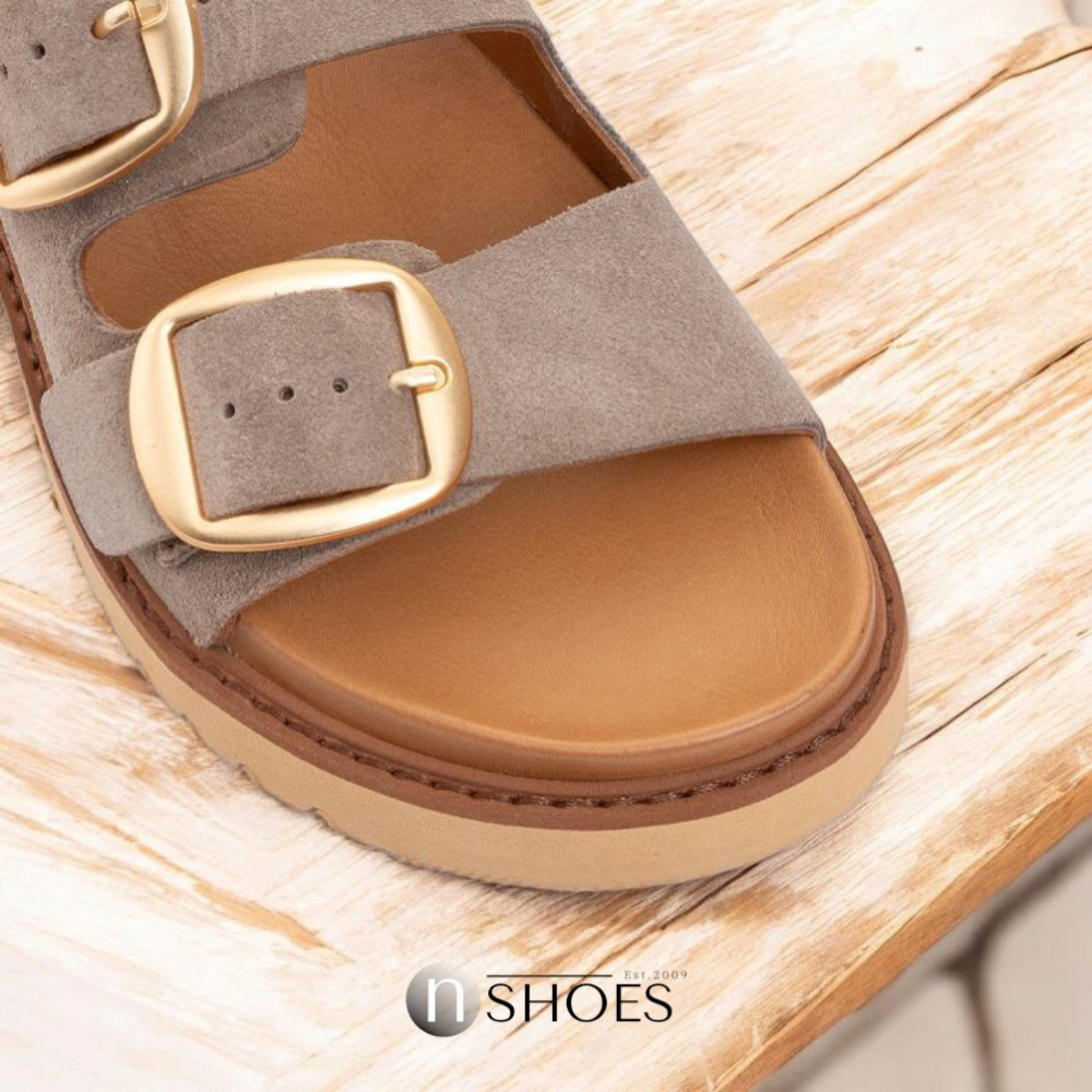 Женские замшевые шлёпанцы Fabio Monelli 200072 200046 199045 модель 5847