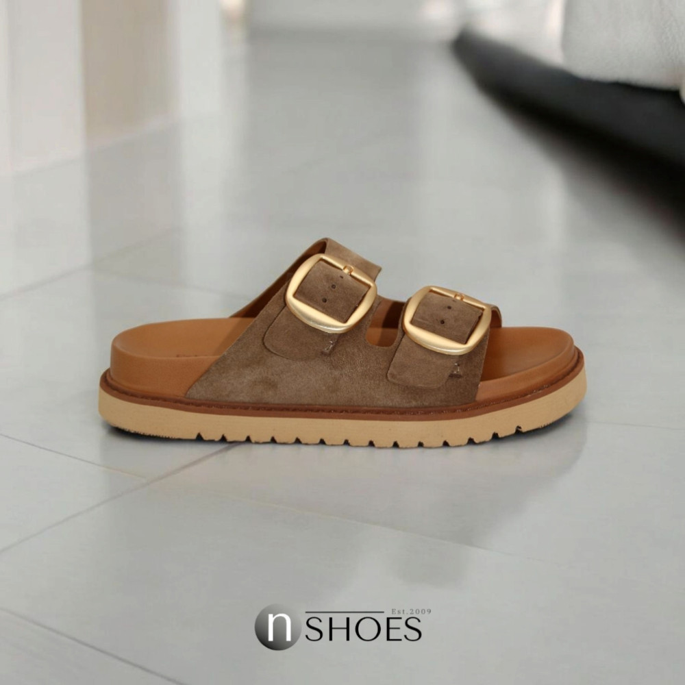 Женские замшевые шлёпанцы Fabio Monelli 200072 200046 199045 модель 5847