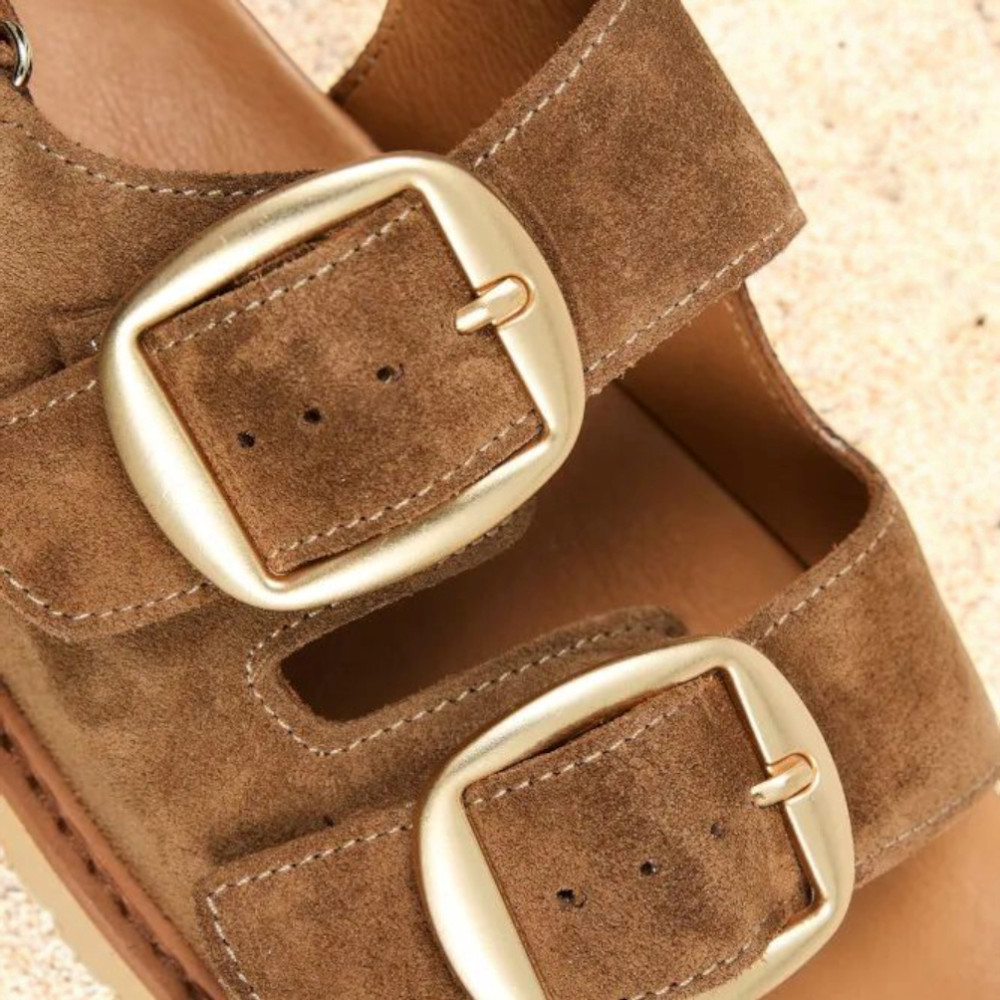 Женские замшевые шлёпанцы Fabio Monelli 200072 200046 199045 модель 5847