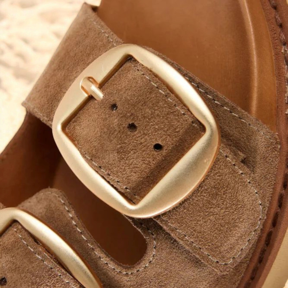 Женские замшевые шлёпанцы Fabio Monelli 200072 200046 199045 модель 5847