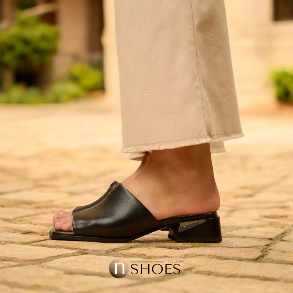 Женские кожаные сабо Fabio Monelli Klara Black модель 5849