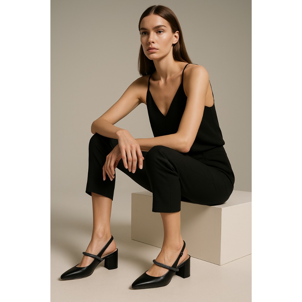 Жіночі шкіряні слінгбеки Fabio Monelli 199524 модель 5850