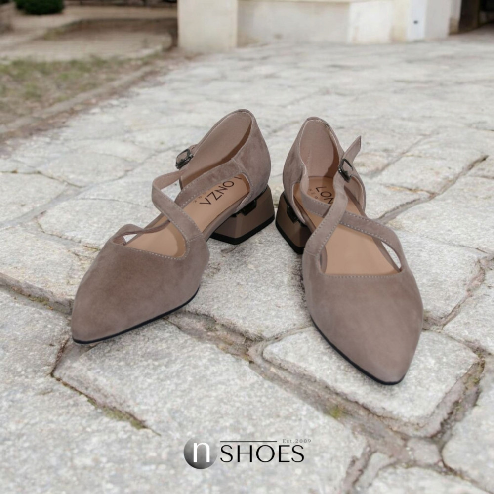 Женские замшевые слингбеки Lonza NY 199528 199527 модель 5851