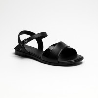 Women's stylish black platform sandals Lasocki ARENA RST-ARENA-76 5857 made of genuine leather from a Polish brand