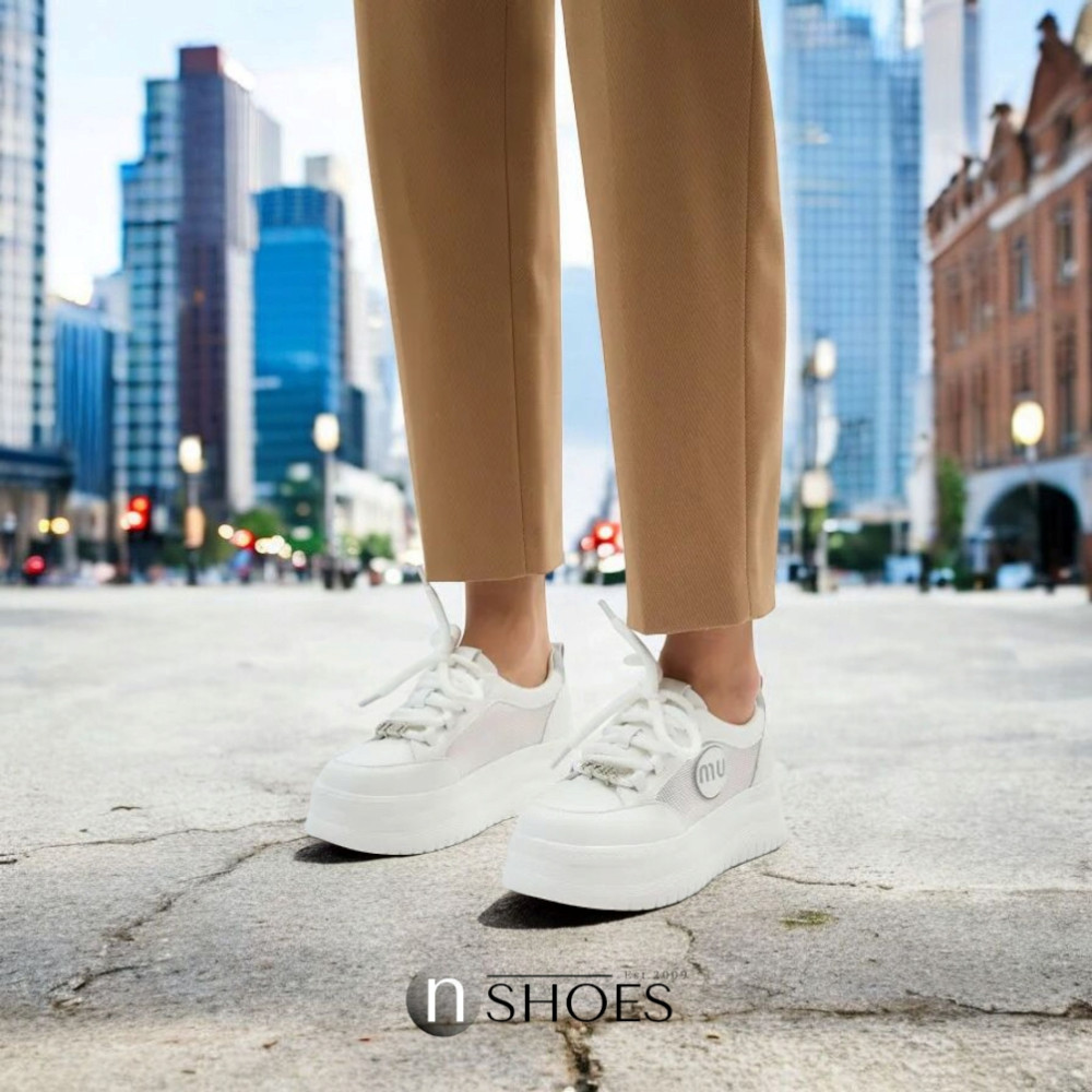 Женские кроссовки на высокой платформе Allsy модель 5862