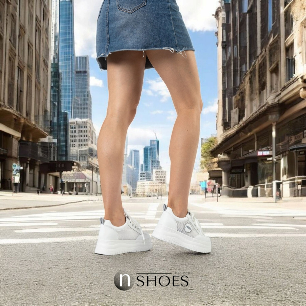 Женские кроссовки на высокой платформе Allsy модель 5862