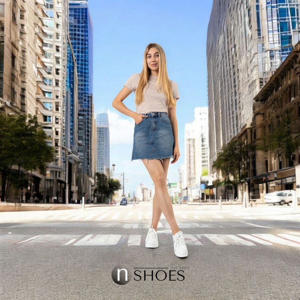 Женские кроссовки на высокой платформе Allsy модель 5862