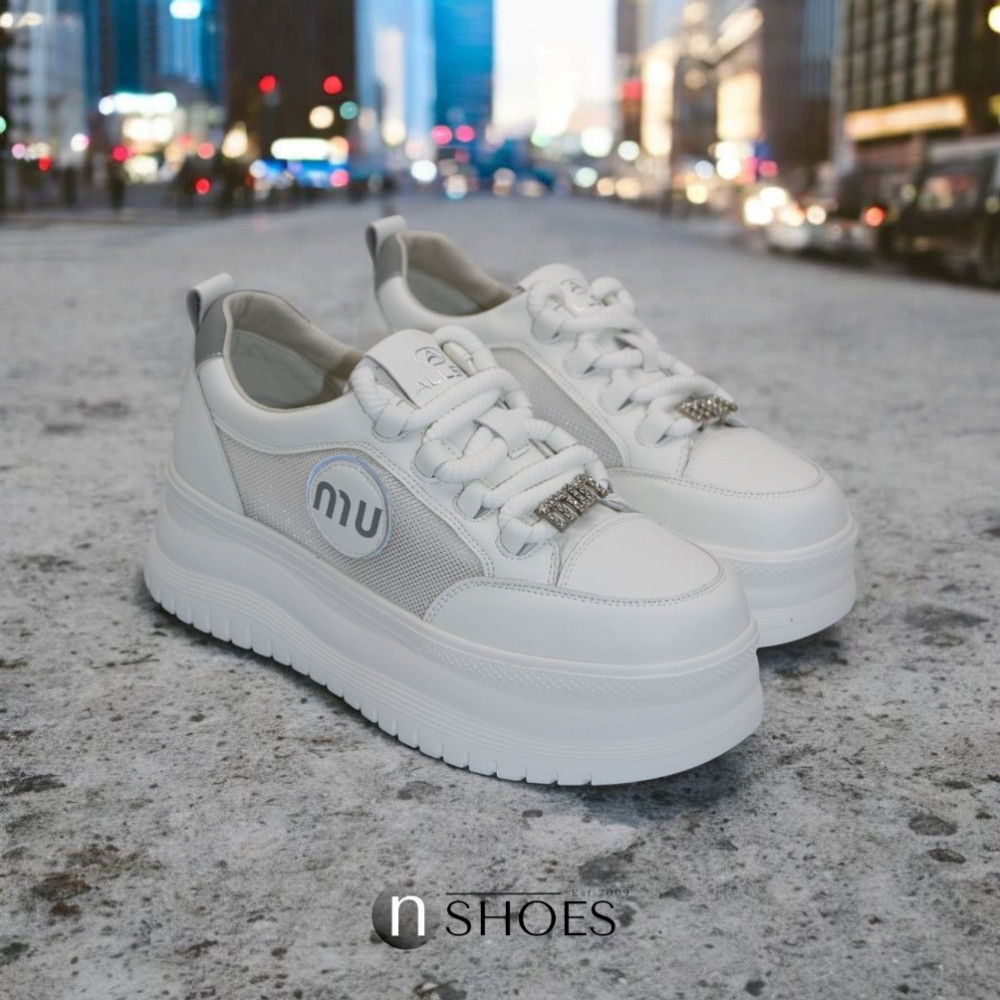 Женские кроссовки на высокой платформе Allsy модель 5862