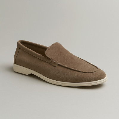 Модні бежеві туфлі лофери Loro Piana Classy Dark Grey 200585 l-915-4296-32c 5863 з натуральної замші без союзки в стилі Giuseppe Zanotti Модні бежеві туфлі лофери Loro Piana Classy Dark Grey 200585 l-915-4296-32c 5863 з натуральної замші без союзки в стилі Giuseppe Zanotti
