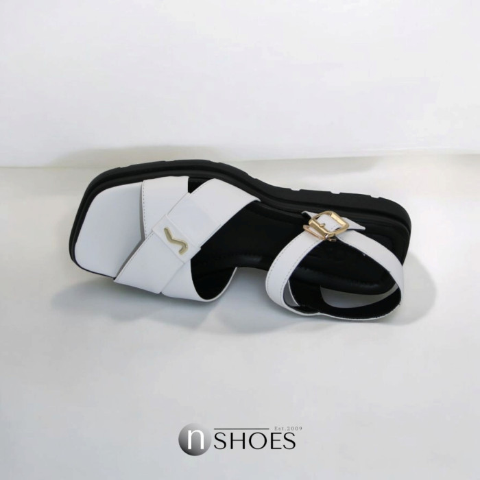 Women's Flat Leather Sandals Lonza 199893 3681-77 white 5866