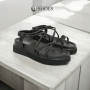 Women's platform sandals Allsy Arvonne Black model 5867