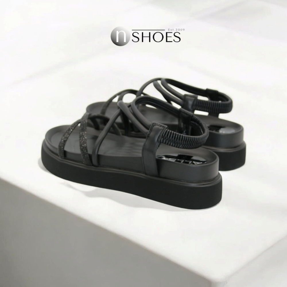 Women's platform sandals Allsy Arvonne Black model 5867