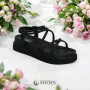 Women's platform sandals Allsy Arvonne Black model 5867