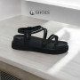 Women's platform sandals Allsy Arvonne Black model 5867