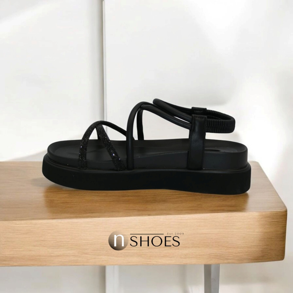Women's platform sandals Allsy Arvonne Black model 5867