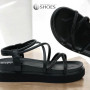 Women's platform sandals Allsy Arvonne Black model 5867