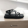 Women's platform sandals Allsy Arvonne Black model 5867