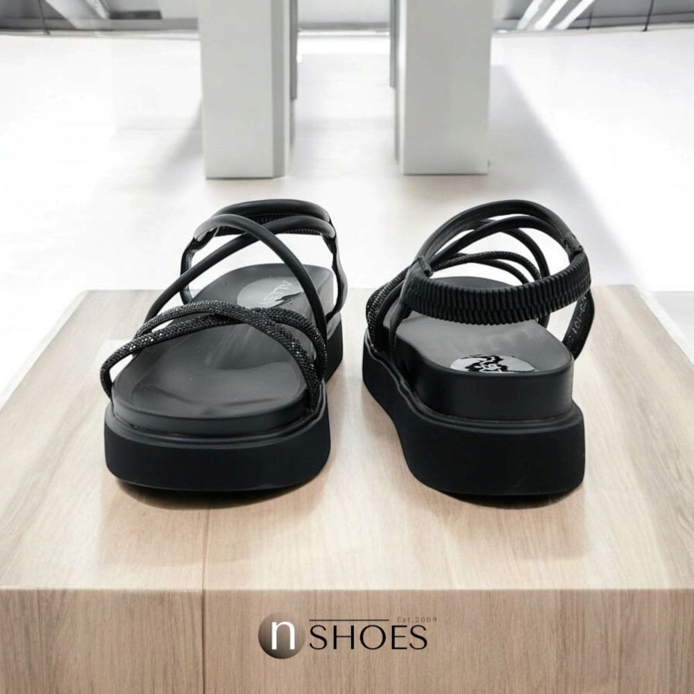 Women's platform sandals Allsy Arvonne Black model 5867