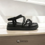 Women's platform sandals Allsy Arvonne Black model 5867