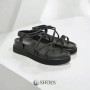 Women's platform sandals Allsy Arvonne Black model 5867