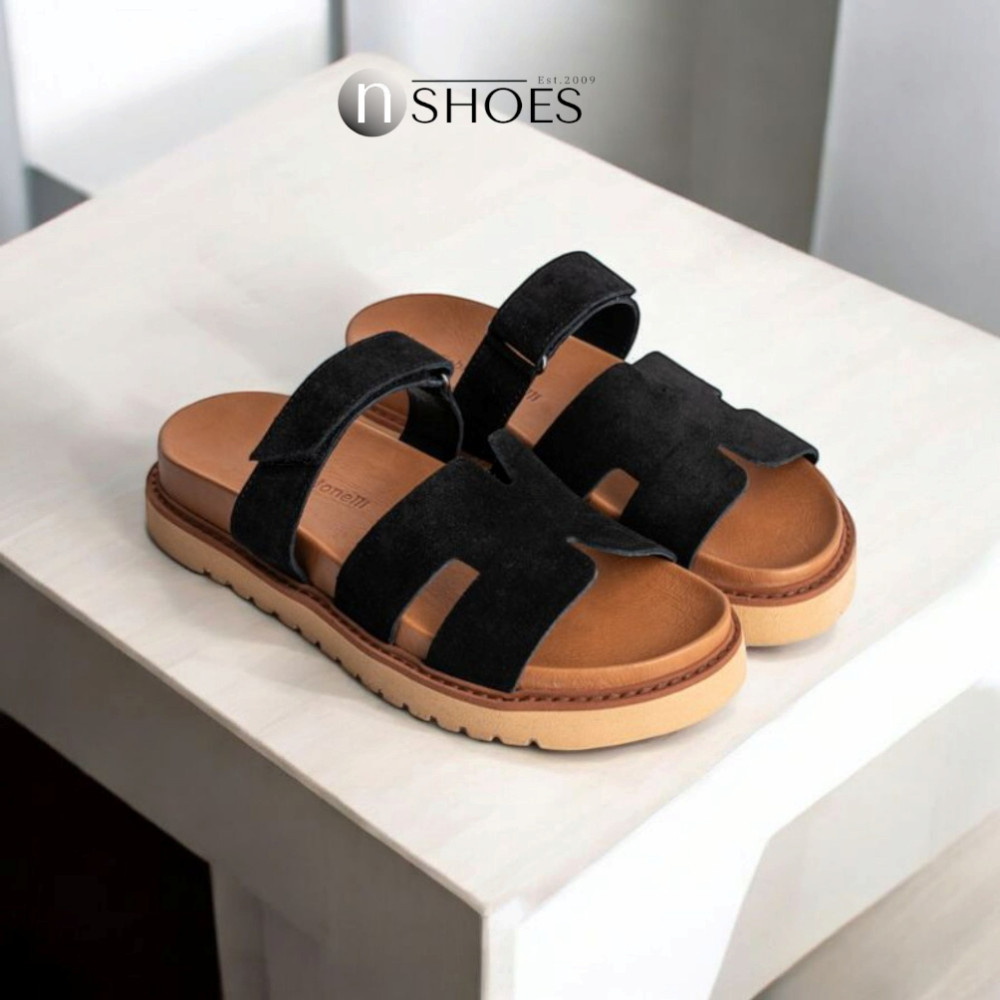 Женские замшевые шлепанцы Fabio Monelli модель 5868