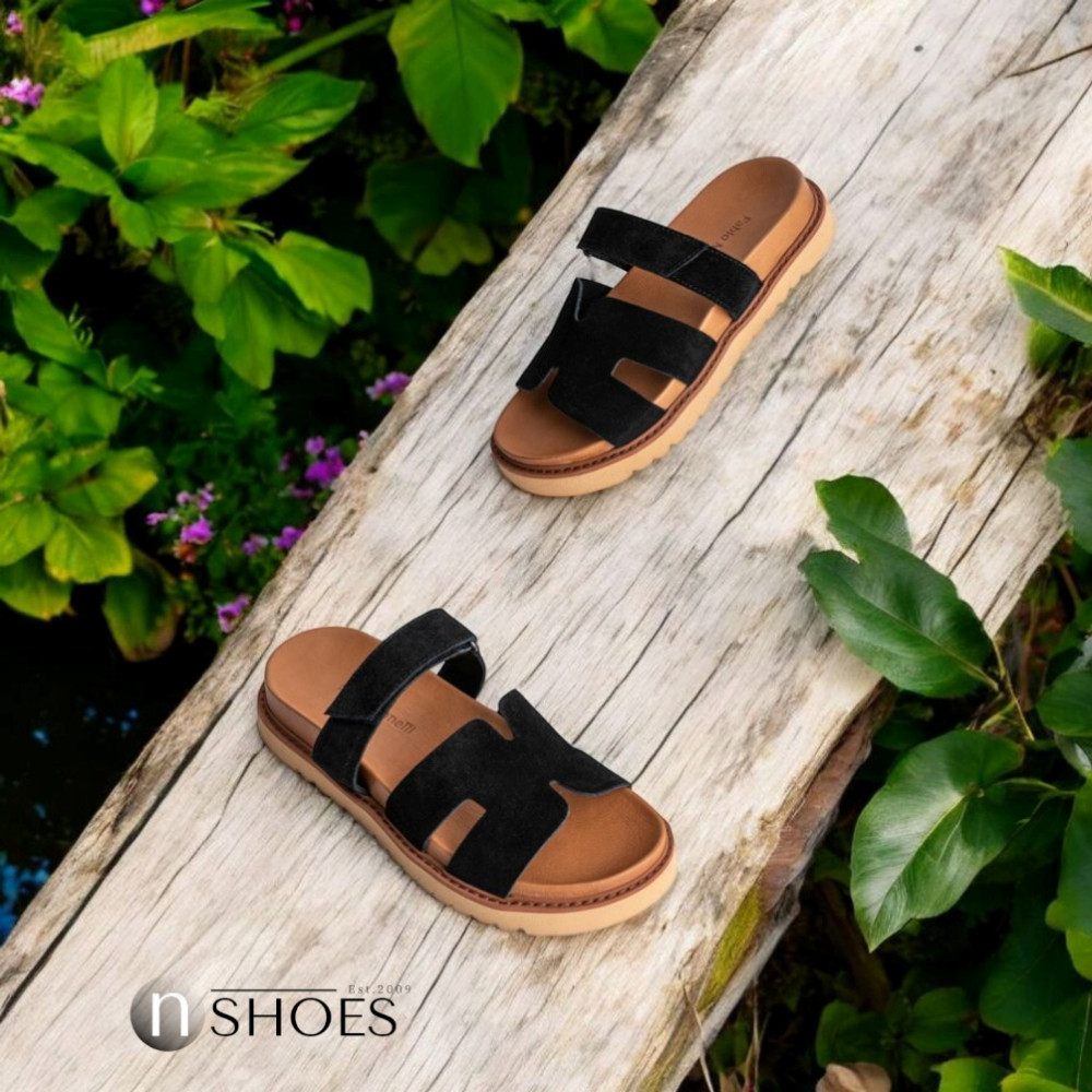 Женские замшевые шлепанцы Fabio Monelli модель 5868